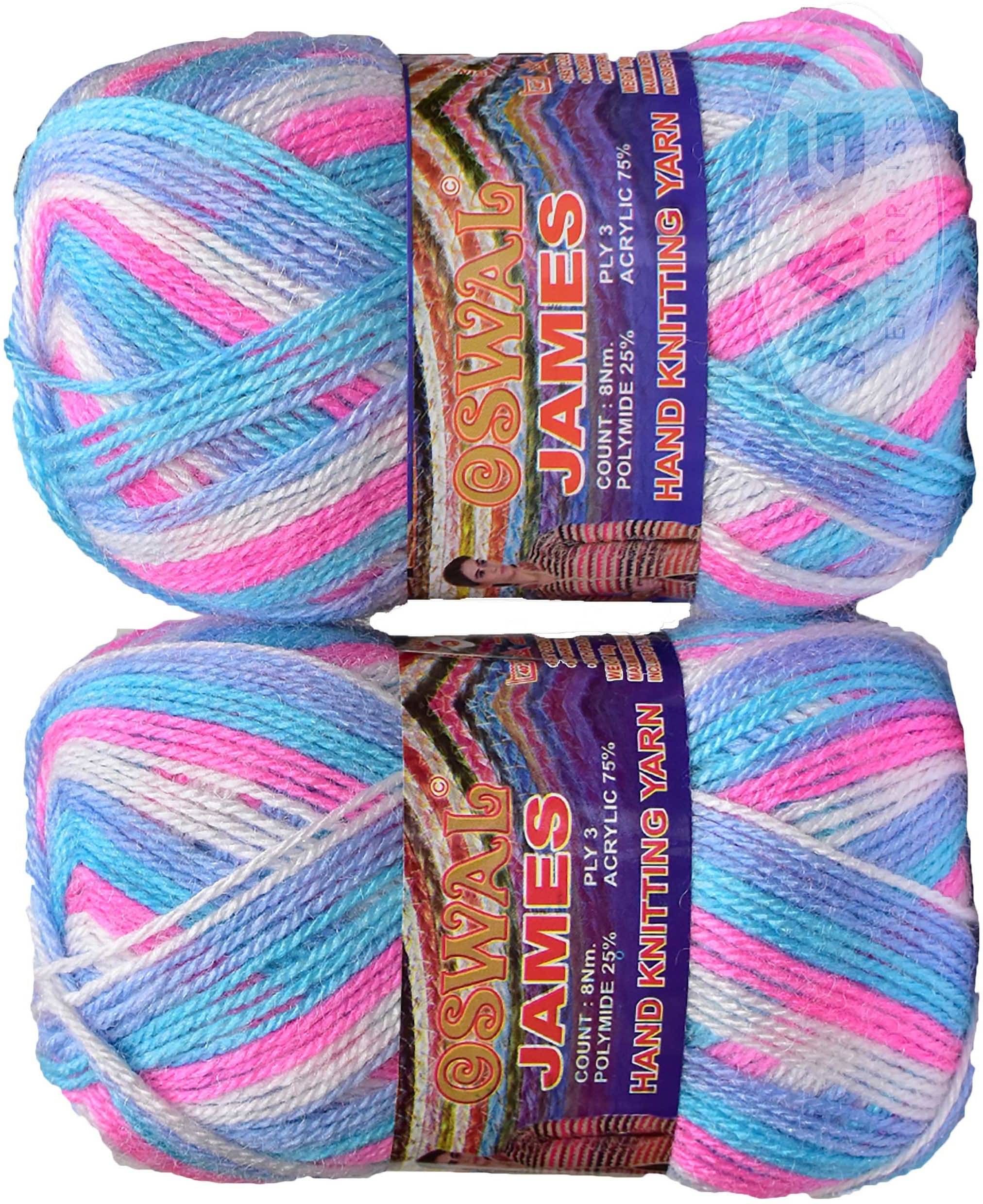     			James Knitting  Yarn Wool, Blue Rose Ball 400 gm  Best Used with Knitting Needles, Crochet Needles  Wool Yarn for Knitting