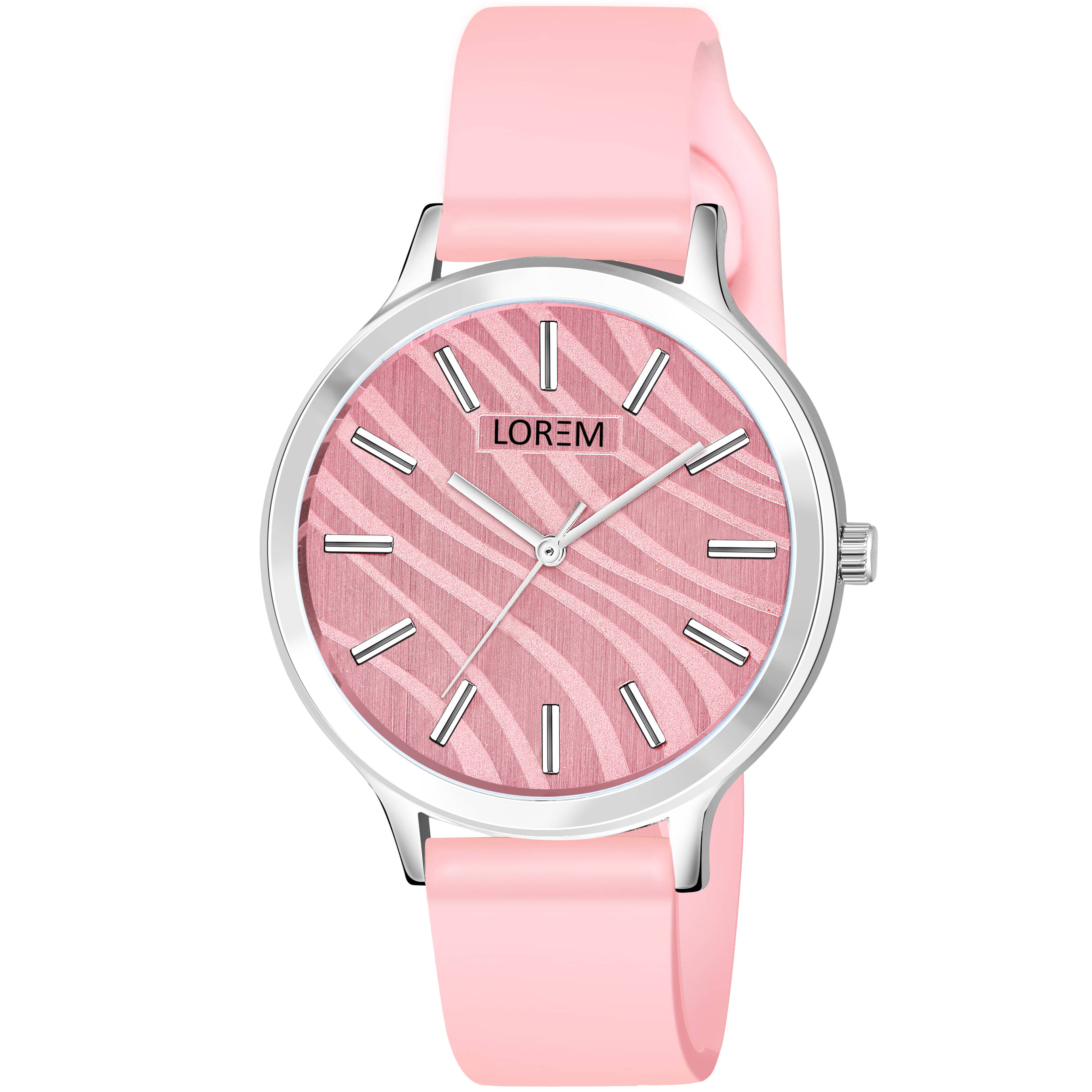     			Lorem Pink Plastic Analog Womens Watch