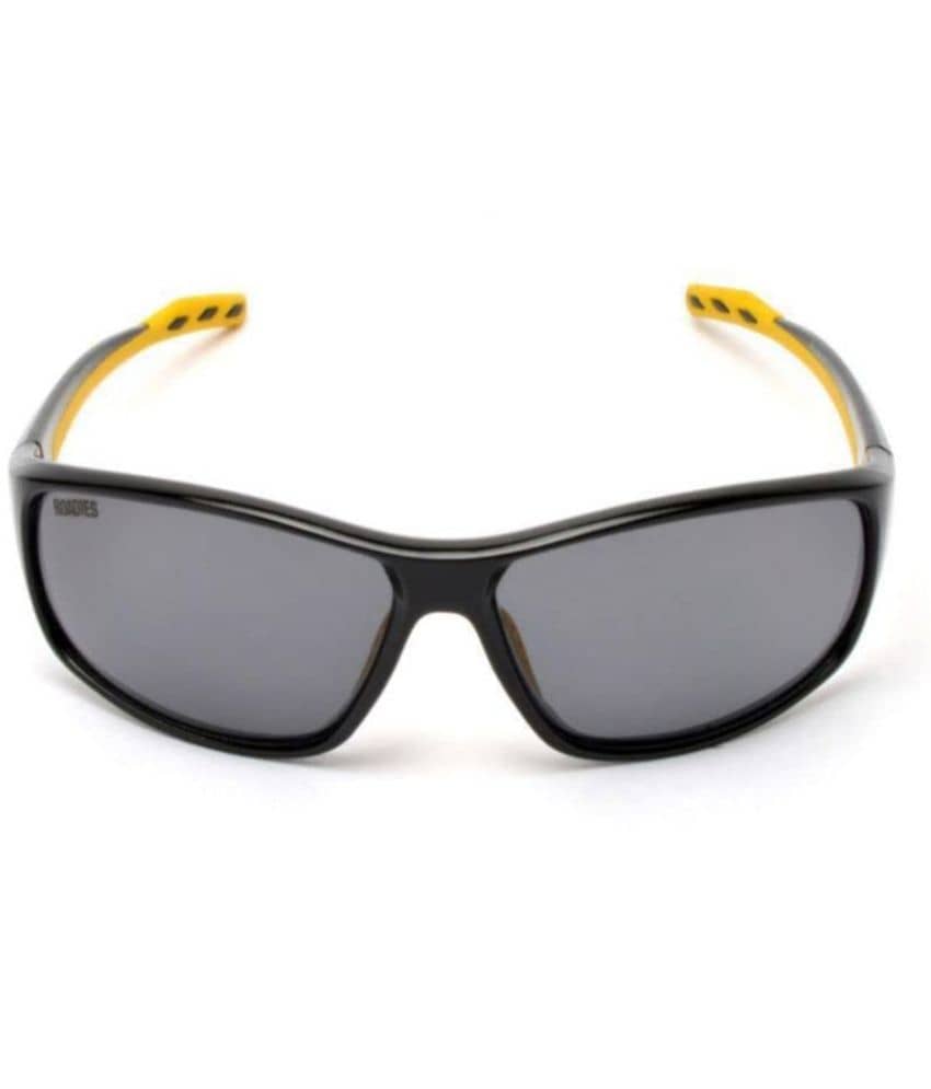Roadies Black Wrap Around Sunglasses ( Pack of 1 ) - Sunglasses | Buy online on ZillyBuy