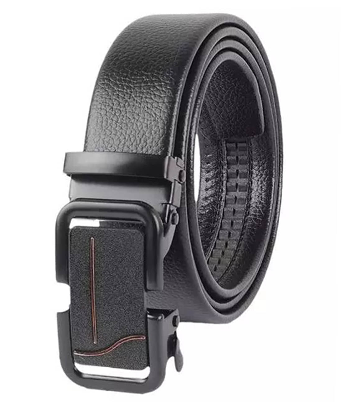     			SUNSHOPPING - Black Synthetic Men's Formal Belt ( Pack of 1 )