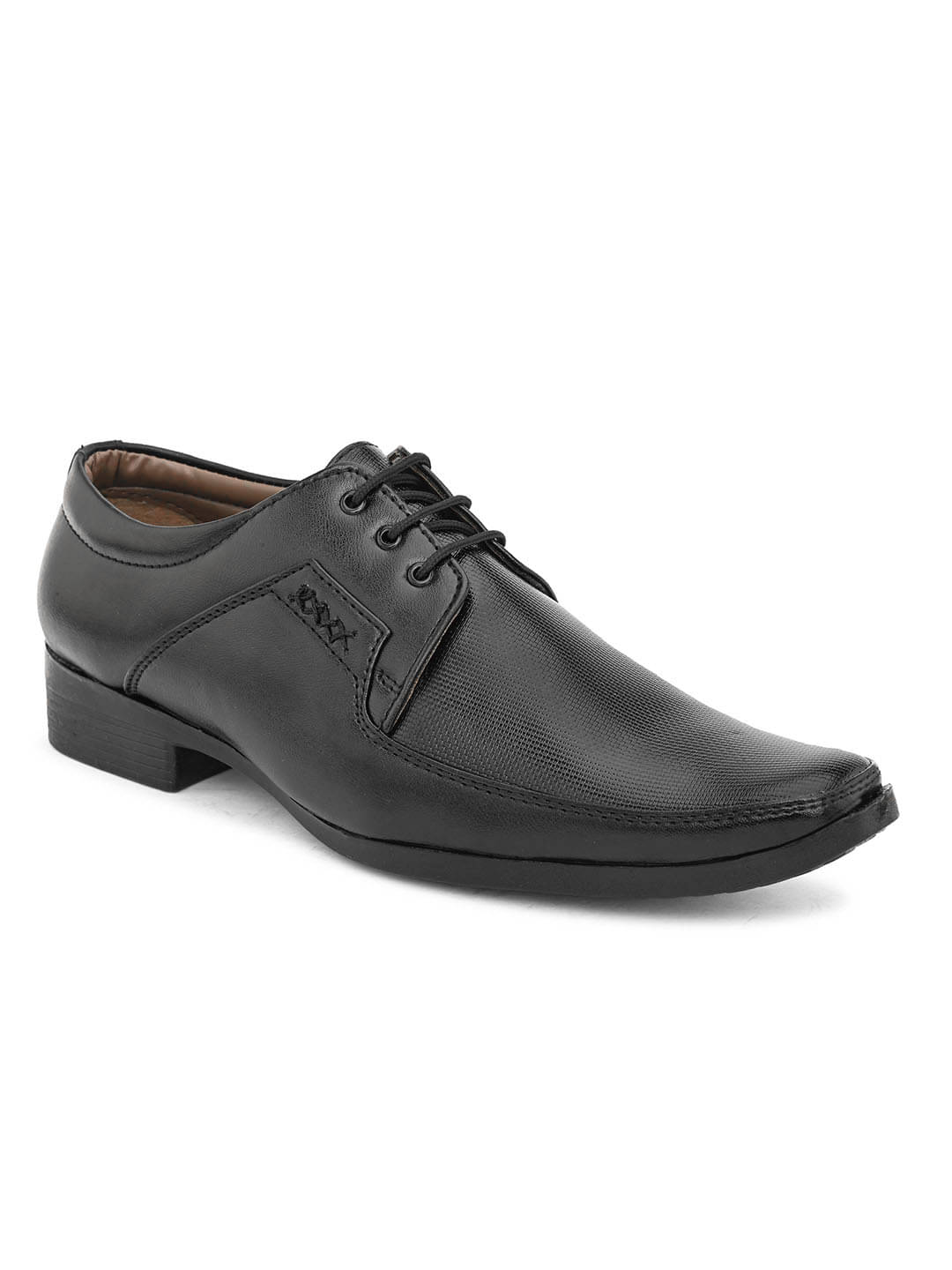     			Sir Corbett Black Men's Derby Formal Shoes