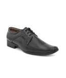 Sir Corbett Black Men's Derby Formal Shoes