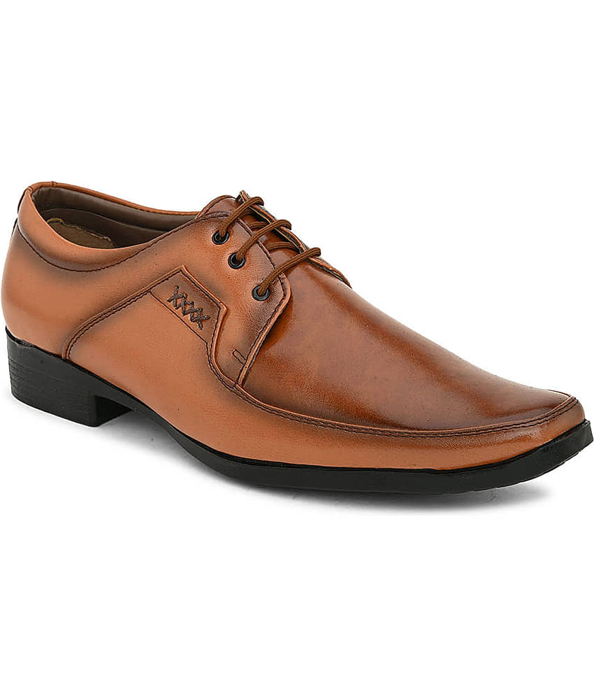 Sir Corbett Tan Men's Derby Formal Shoes - Formal Shoes | Buy online on ZillyBuy