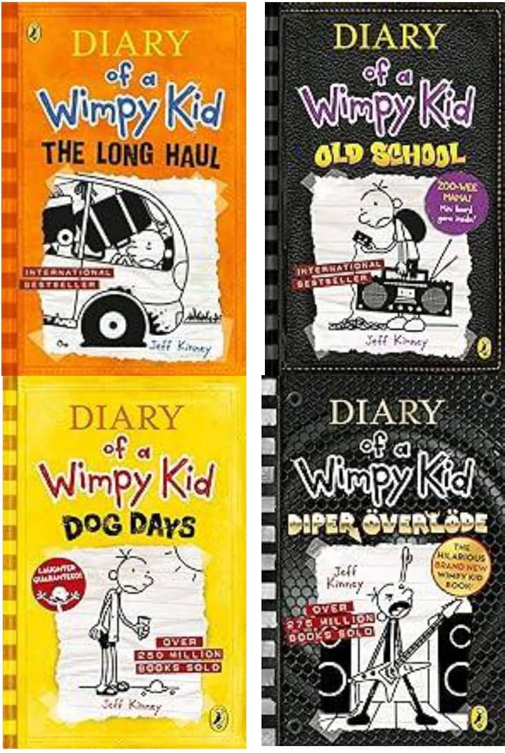 Diary of a Wimpy Kid: The Long Haul + Old School + Dog Days + Diper Ã–verlode - Stationery | Buy online on ZillyBuy