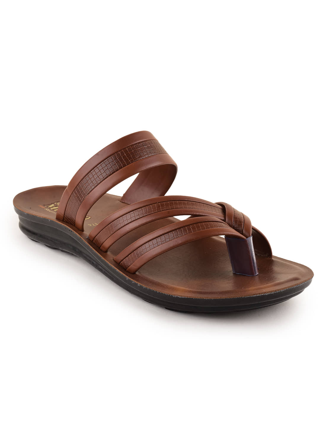 Action Tan Men's Thong Flip Flop