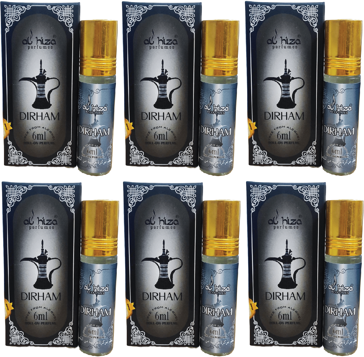     			Al Hiza Davana Below 50ml Attar ( Pack of 6 )