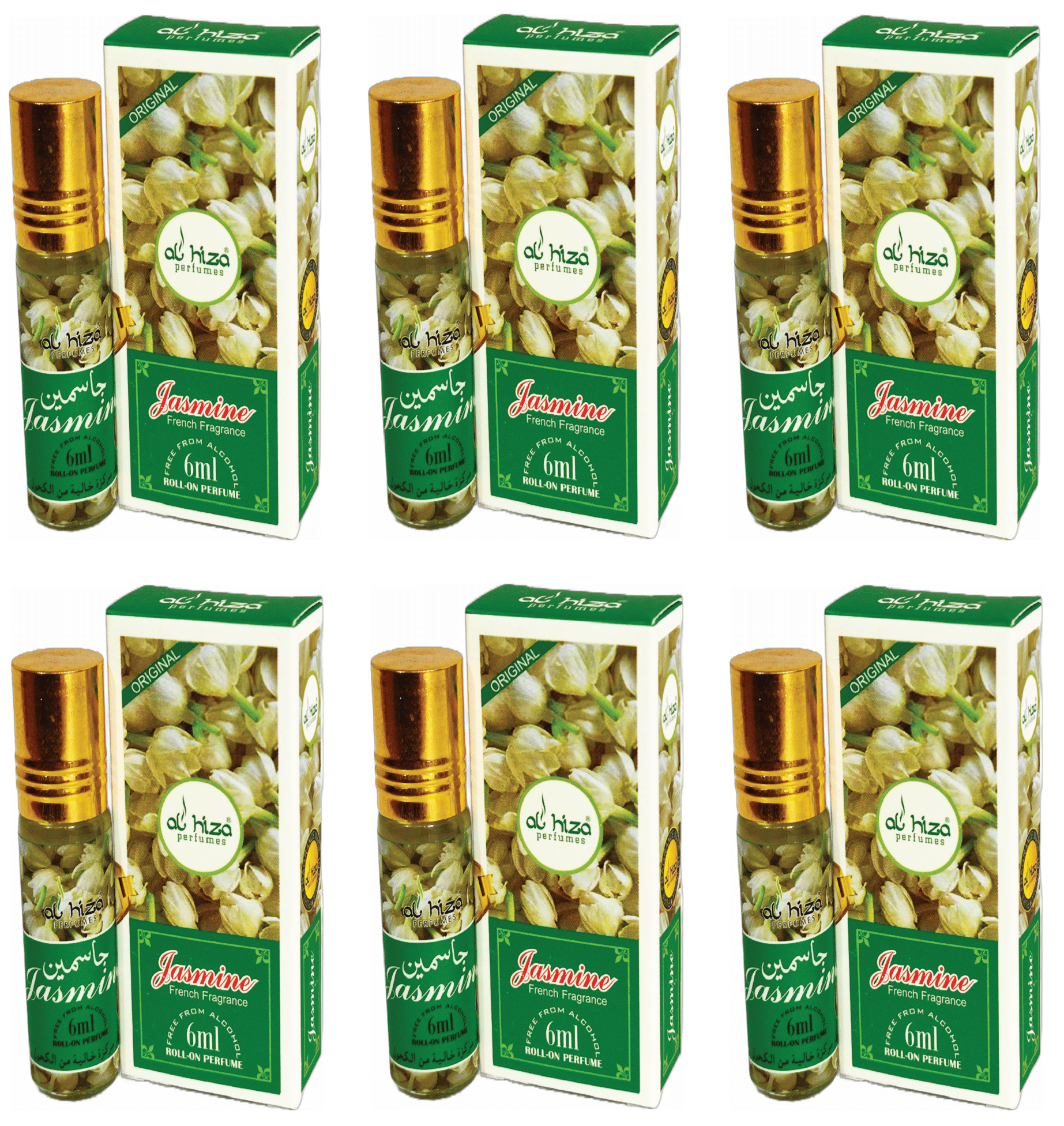     			Al Hiza Jasmine Below 50ml Attar ( Pack of 6 )