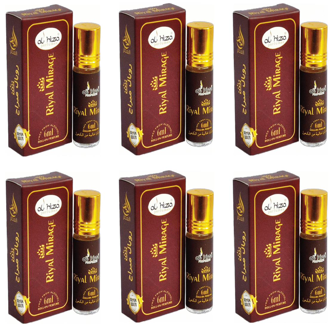     			Al Hiza Rajniganda Below 50ml Attar ( Pack of 6 )
