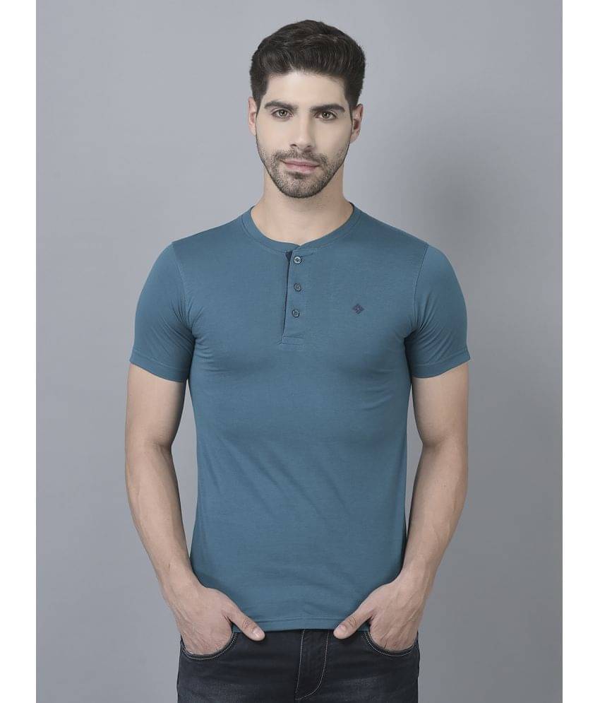     			Dollar Cotton Blend Regular Fit Solid Half Sleeves Men's T-Shirt - Green ( Pack of 1 )