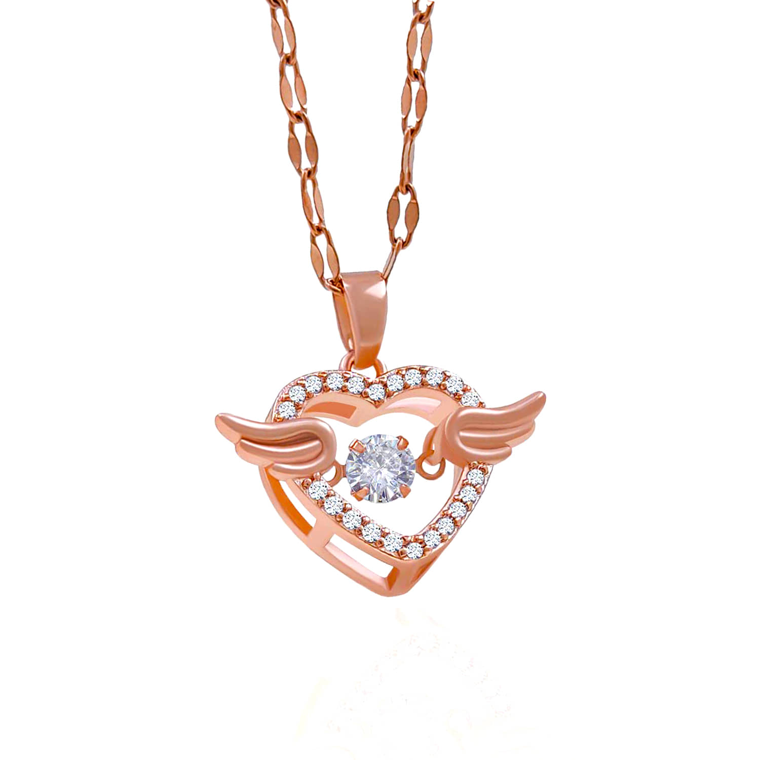 FASHION FRILL Rose Gold Pendant ( Pack of 1 )