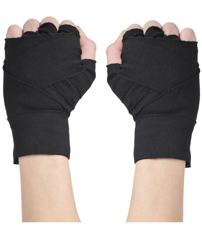     			Black Cotton Boxing Hand Wraps (Pack of 2)