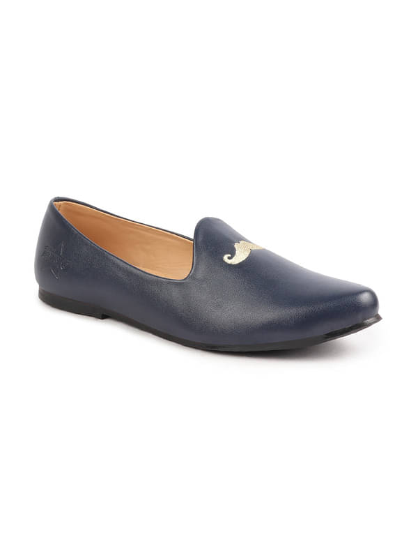    			Fausto Blue Men's Designer Shoes