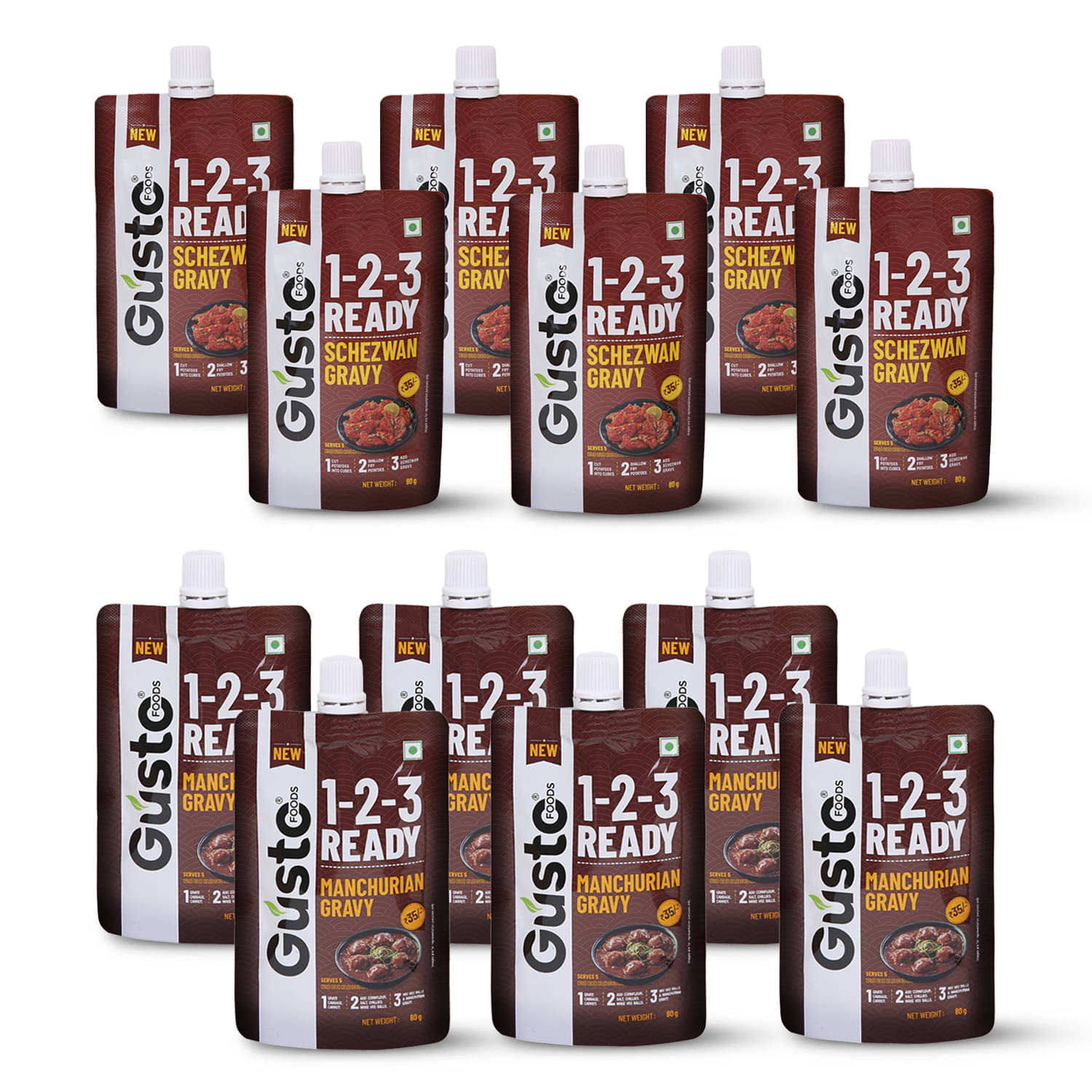 Gusto Foods Chinese Gravy combo 960 gm Gusto Foods Chinese Gravy combo 960 gm