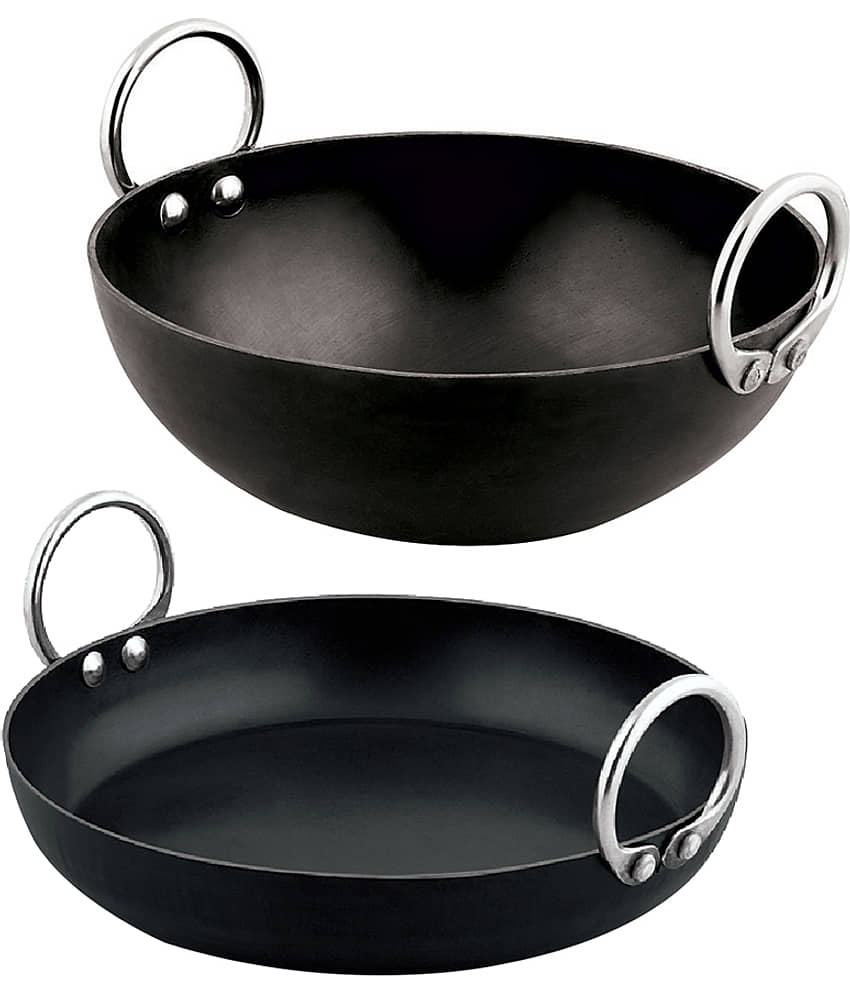 Veer Iron Deep Kadhai 2 mm ( 2 ) L - Cookware | Buy online on ZillyBuy