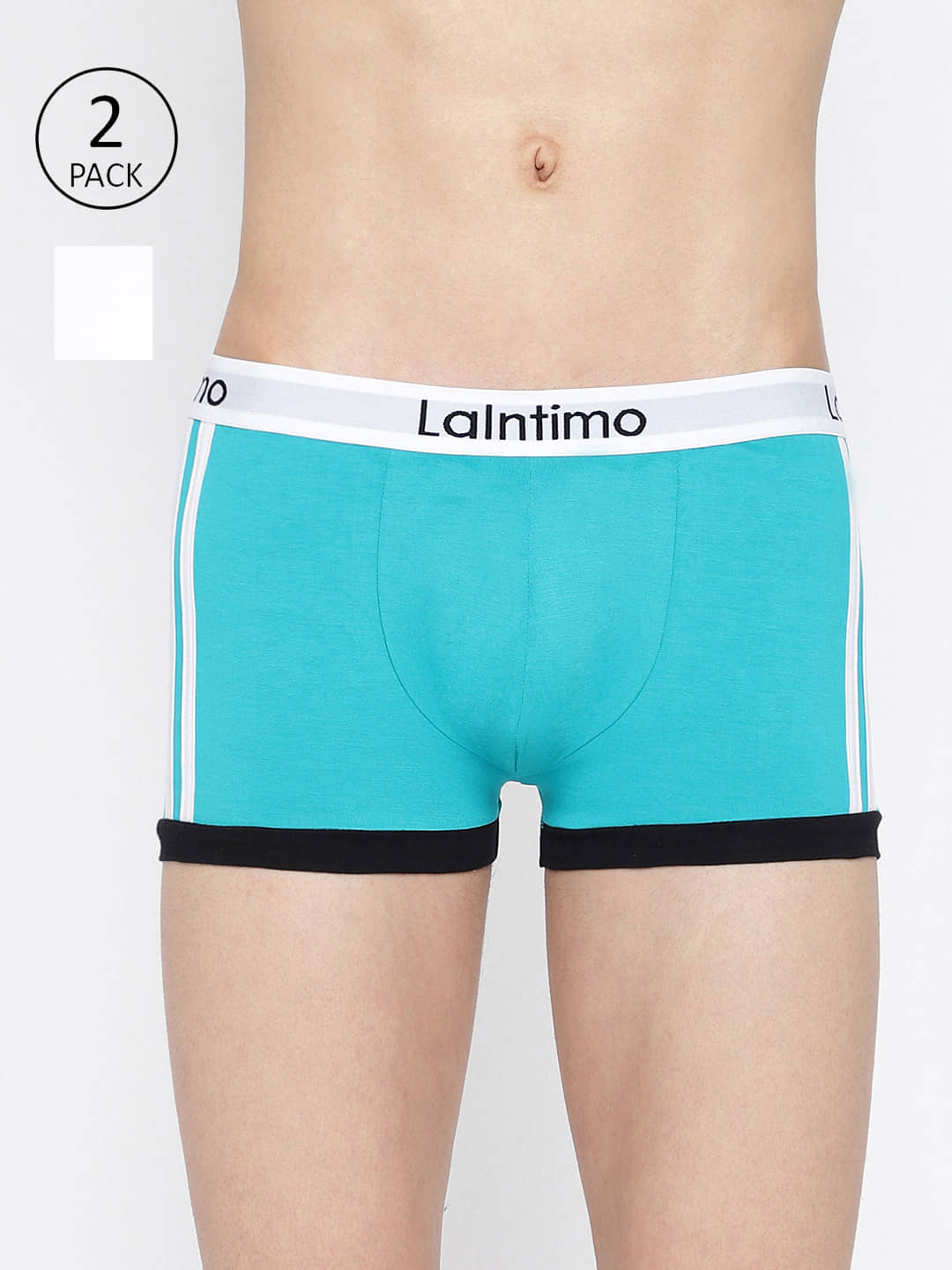 La Intimo Pack of 2 Cotton Trunks For Men's ( Multicolor )
