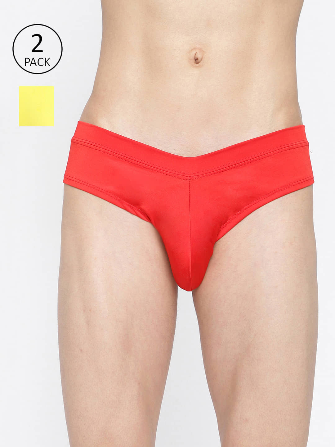 La Intimo Pack of 2 Polyester Briefs For Men's ( Multicolor )