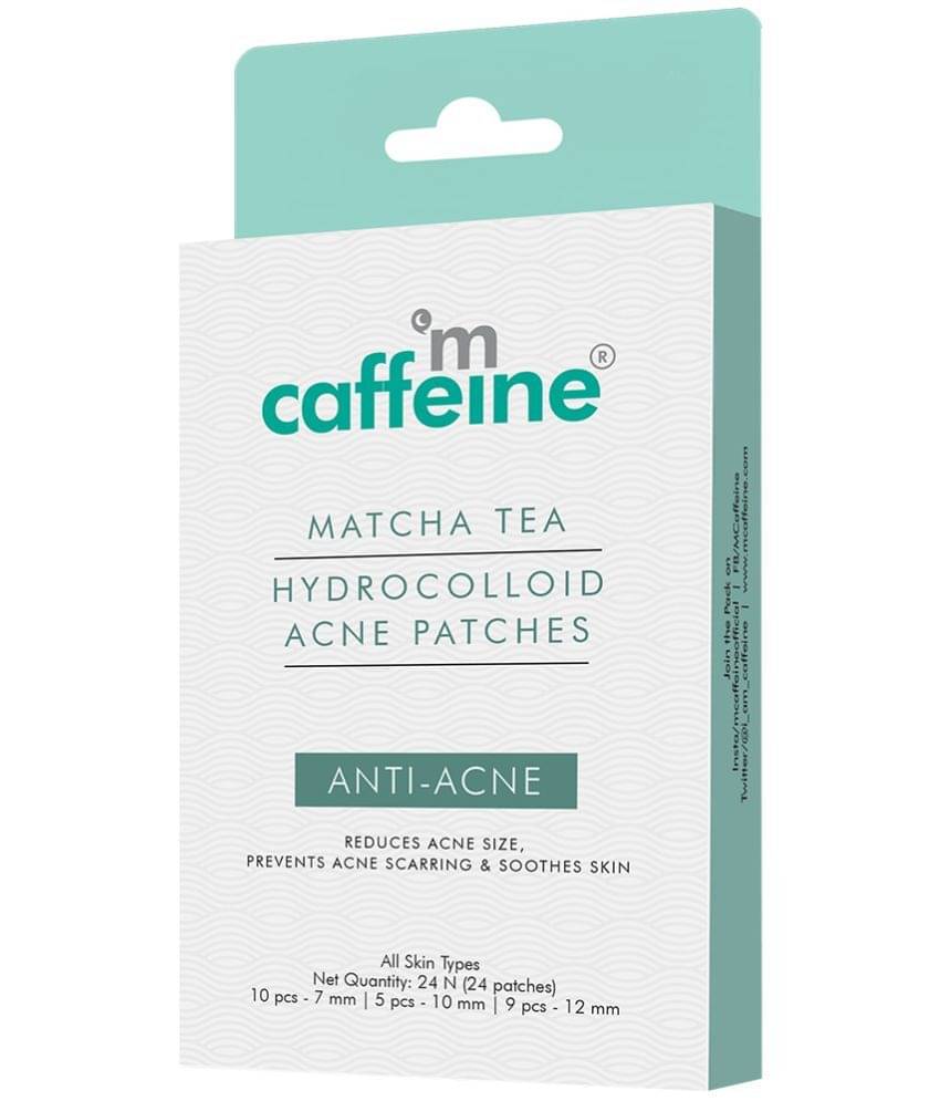     			mCaffeine Matcha Tea Hydrocolloid Acne Patches to Reduce Acne 24 Patches (Pack of 1)