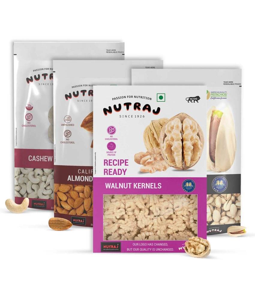 Nutraj Dry Fruits Combo Pack 1 Kg (Roasted Salted Pistachios 250g, California Almondas 250g, Walnut Kenrels 250g, Cashew 250g) Nutraj Dry Fruits Combo Pack 1 Kg (Roasted Salted Pistachios 250g, California Almondas 250g, Walnut Kenrels 250g, Cashew 250g)