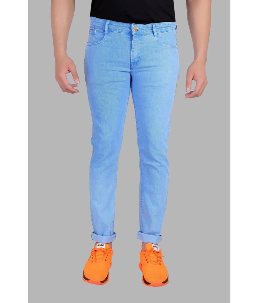 RAGZO Slim Fit Basic Men's Jeans - Light Blue ( Pack of 1 ) - Jeans | Buy online on ZillyBuy