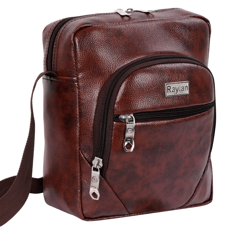 Raylan Brown Solid Messenger Bag - Handbags | Buy online on ZillyBuy