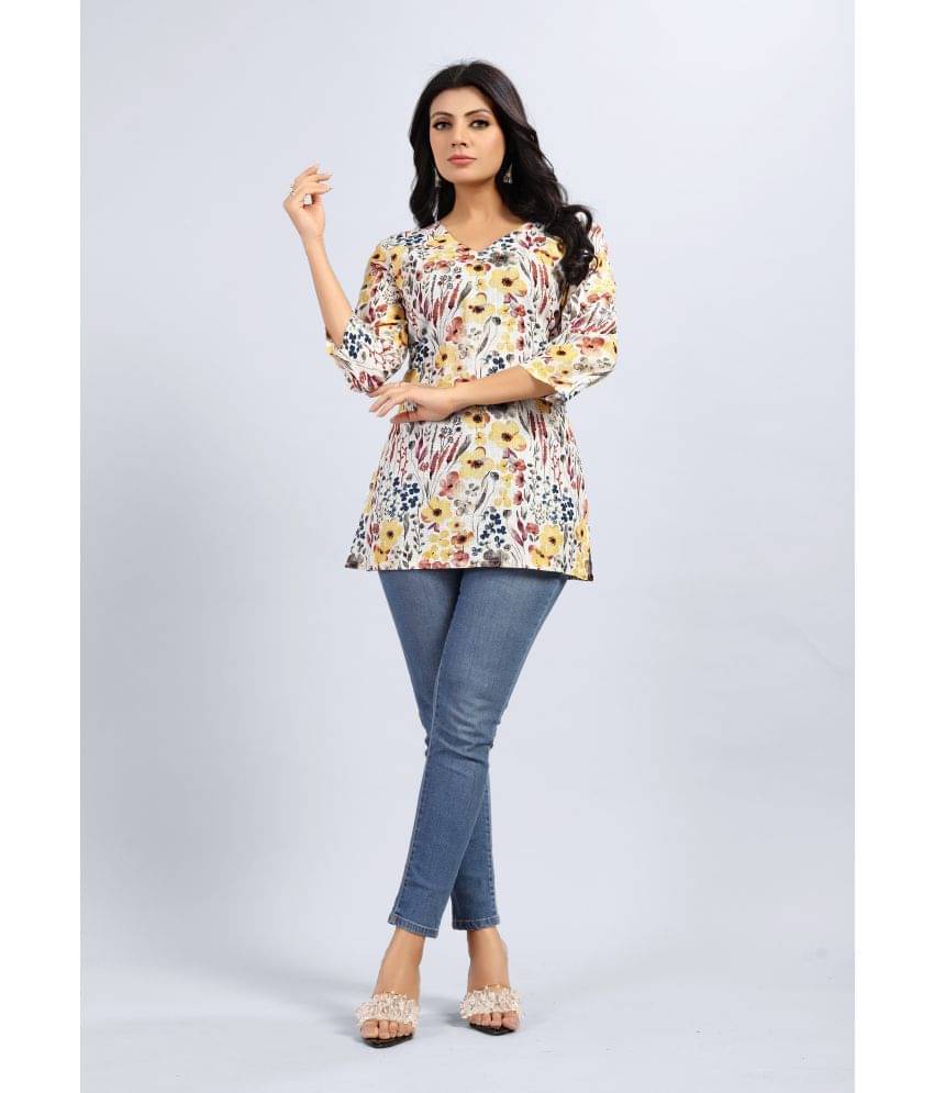     			Linen Short Kurti For Women (Pack of 1)