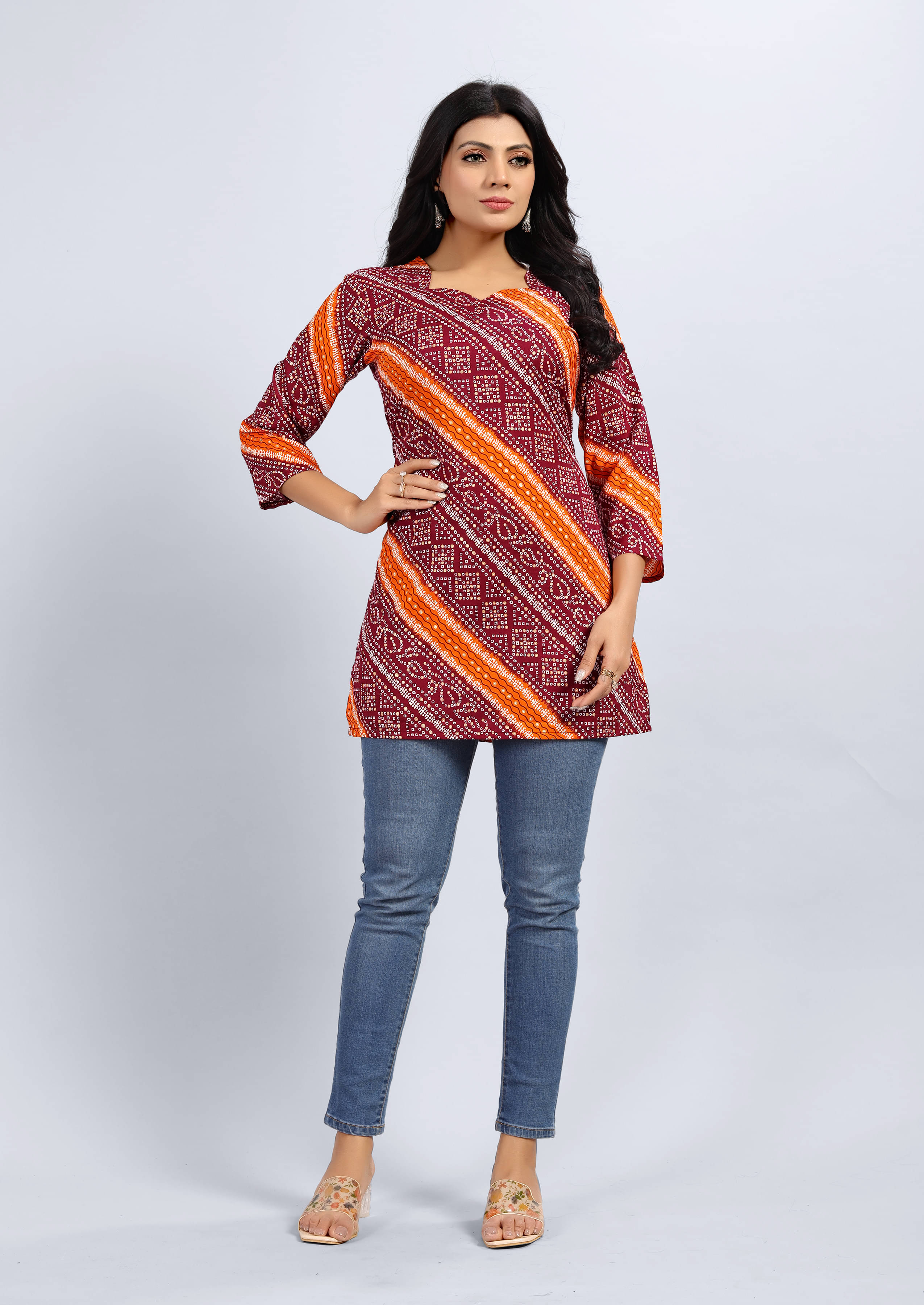 Rayon Short Kurti For Women (Pack of 1) Rayon Short Kurti For Women (Pack of 1)