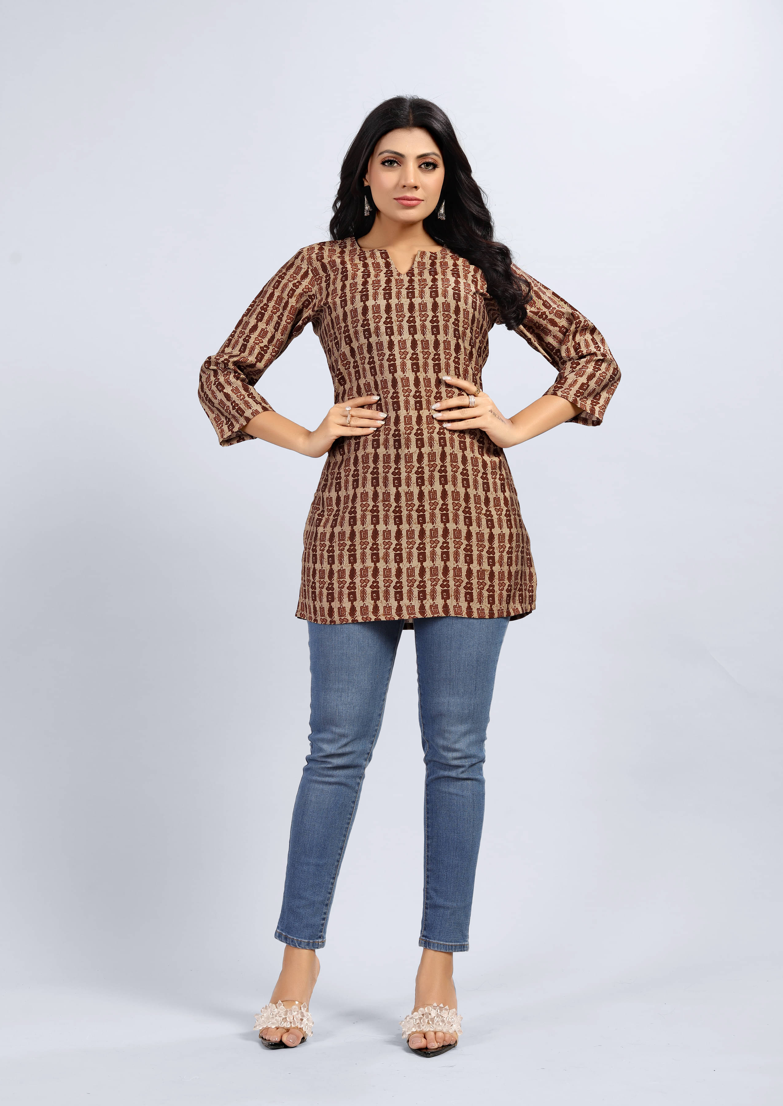 Viscose Short Kurti For Women (Pack of 1) Viscose Short Kurti For Women (Pack of 1)