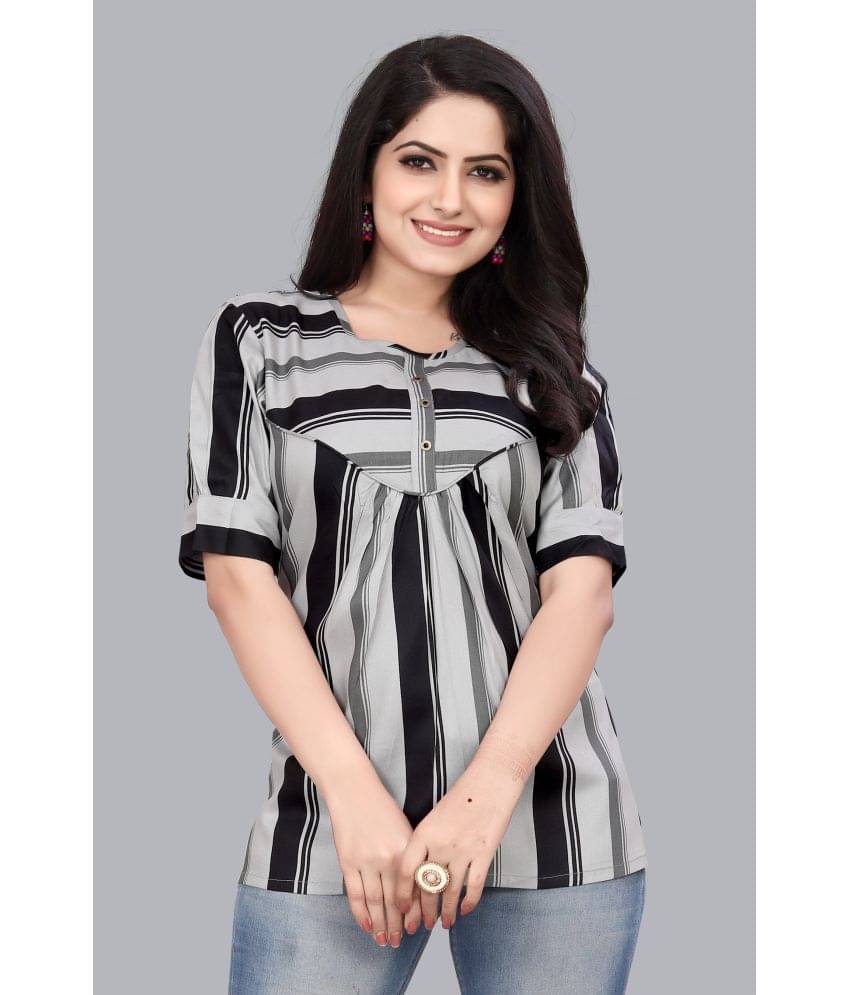 SUR-T Grey Cotton Women's Regular Top ( Pack of 1 ) SUR-T Grey Cotton Women's Regular Top ( Pack of 1 )
