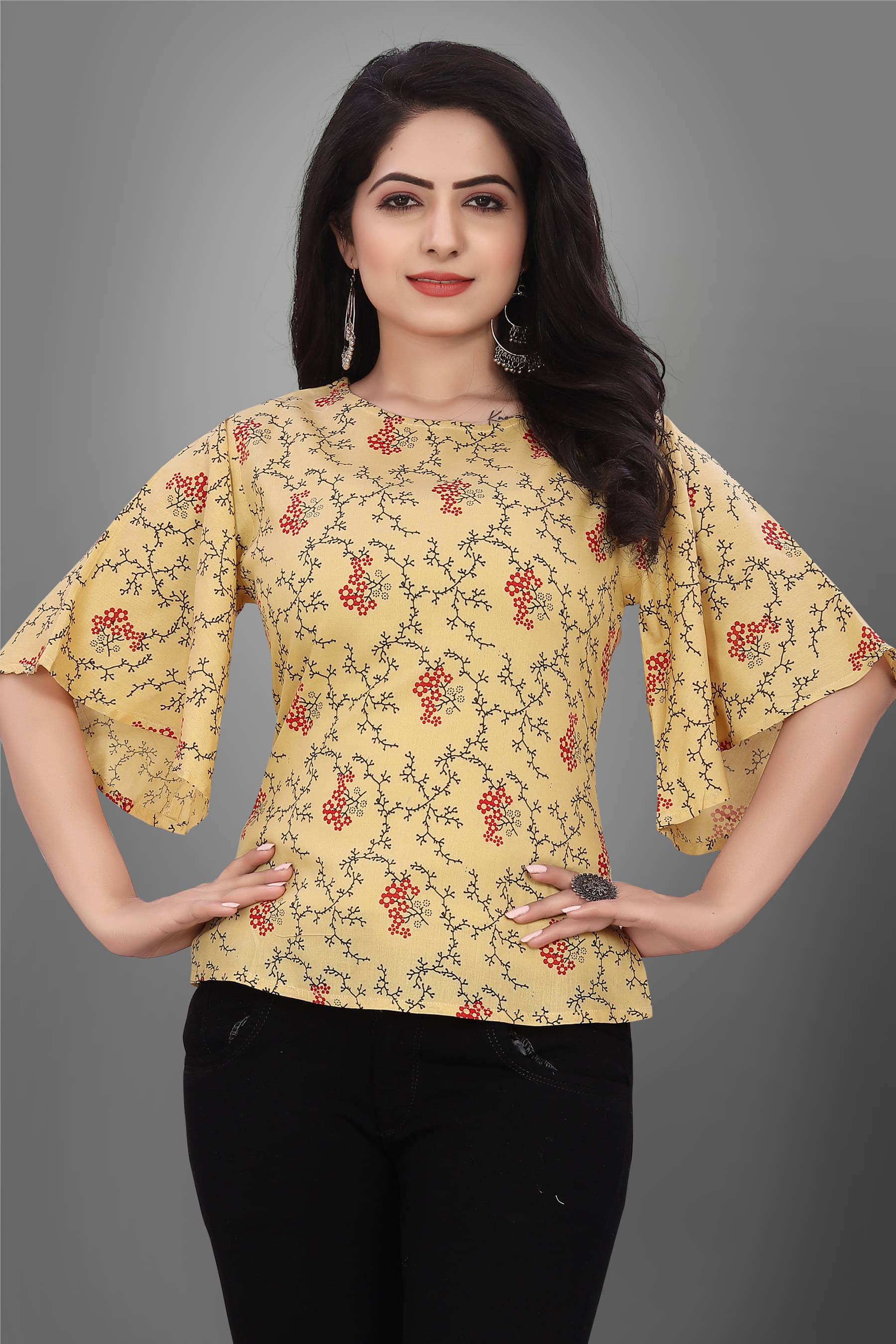 SUR-T Women's Viscose Regular Top ( Mustard ) SUR-T Women's Viscose Regular Top ( Mustard )