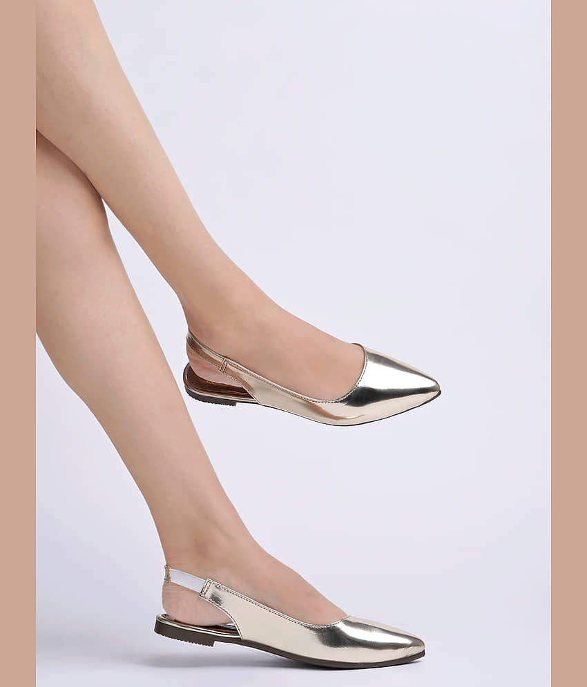Shoetopia Gold Women's Casual Ballerinas - Casual Shoes | Buy online on ZillyBuy