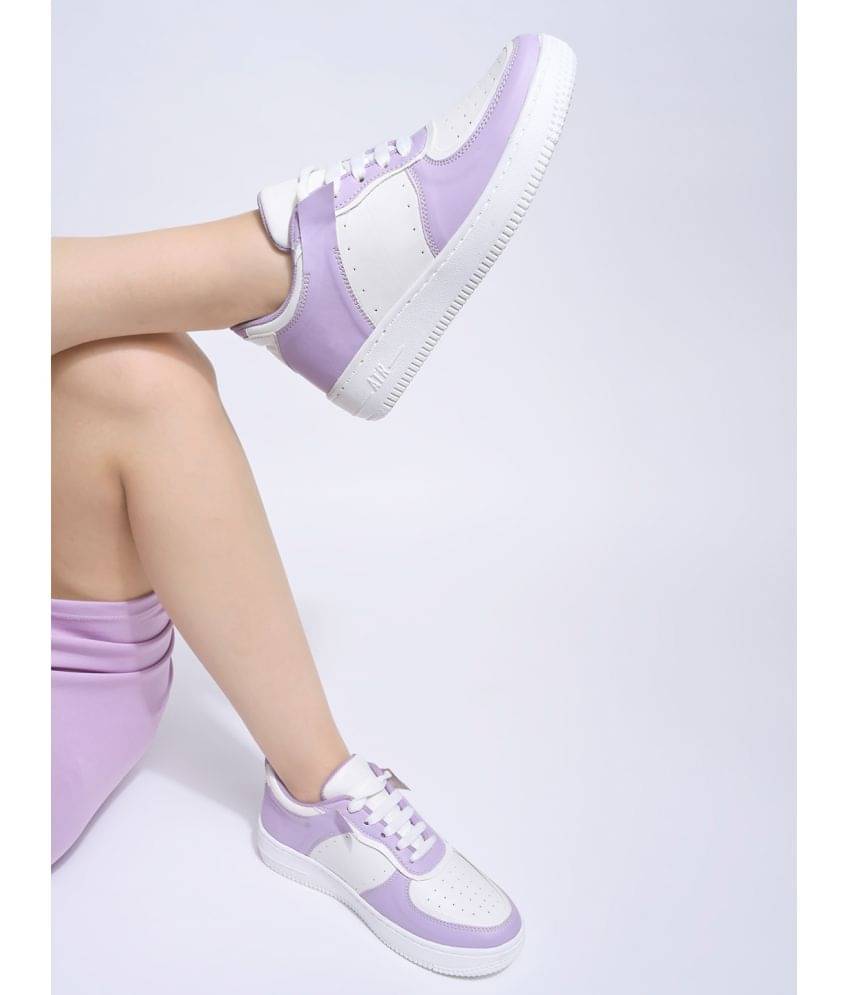    			Shoetopia Purple Women's Sneakers