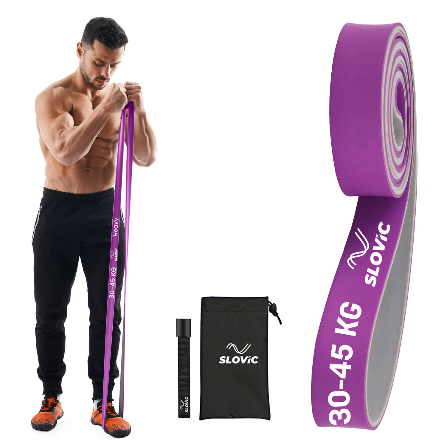 Slovic Latex Flat Resistance Band 20-25 kg     			Slovic Latex Flat Resistance Band 20-25 kg