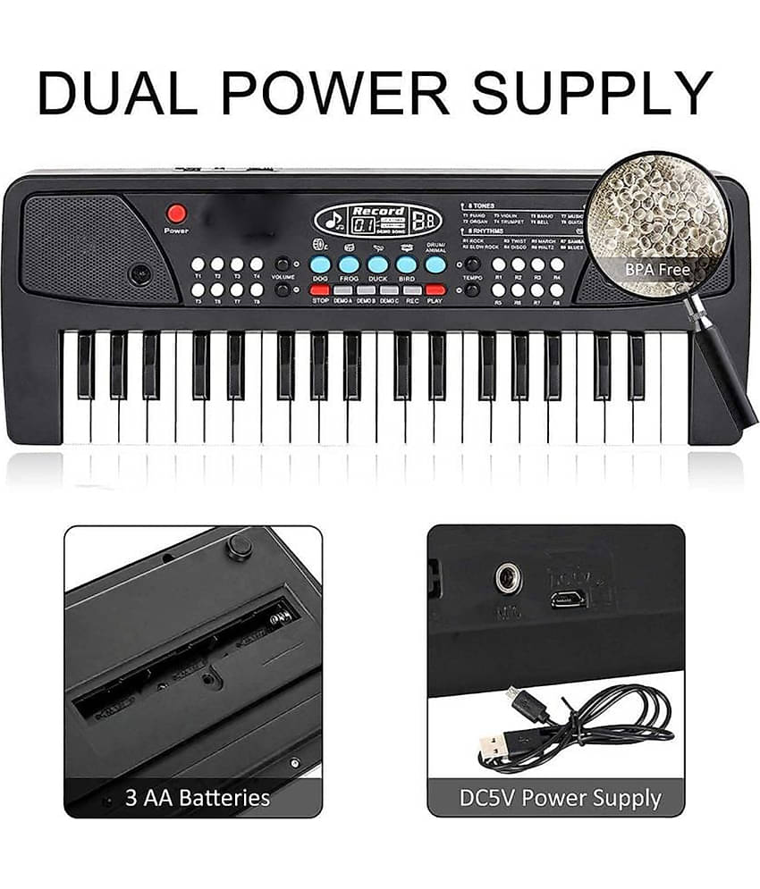 Suntap Kids Keyboard Piano 37 Keys Piano for Kids Electronic Piano with Microphone Musical Toys for 3 4 5 6 Year Old Boys Girls Gifts Age 3-5