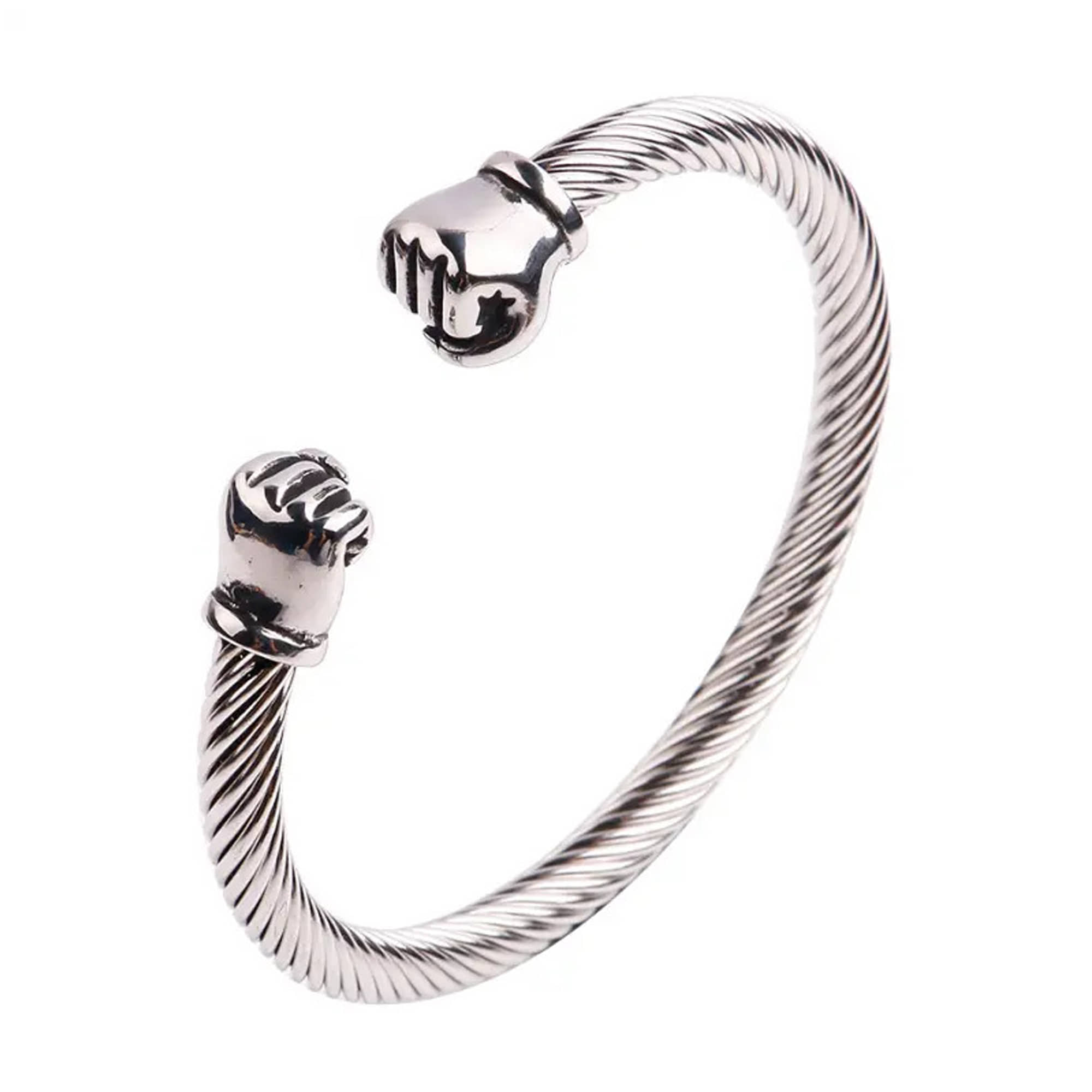 Thrillz Silver Kada ( Pack of 1 ) - Bangles & Bracelets | Buy online on ZillyBuy