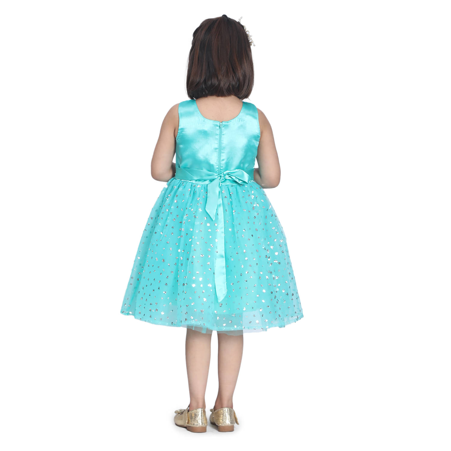Toy Balloon Kids Net Fit And Flare Dress For Girls ( Pack of 1 , Green ) Toy Balloon Kids Net Fit And Flare Dress For Girls ( Pack of 1 , Green )