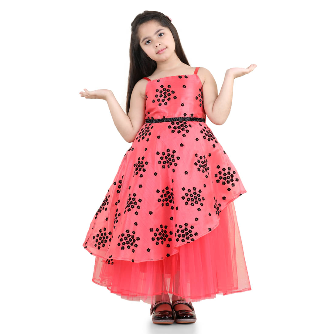 Toy Balloon Kids Net Fit And Flare Dress For Girls ( Pack of 1 , Pink ) Toy Balloon Kids Net Fit And Flare Dress For Girls ( Pack of 1 , Pink )