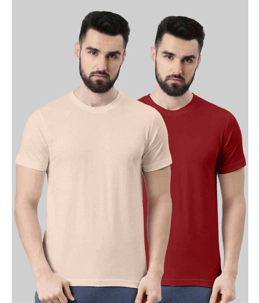 Veirdo Pack of 2 100% Cotton Regular Fit Men's T-Shirt ( Multicolor )     			Veirdo Pack of 2 100% Cotton Regular Fit Men's T-Shirt ( Multicolor )