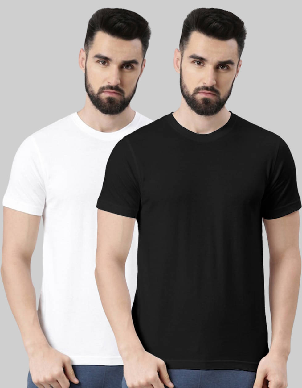     			Veirdo Pack of 2 100% Cotton Regular Fit Men's T-Shirt ( Multicolor )