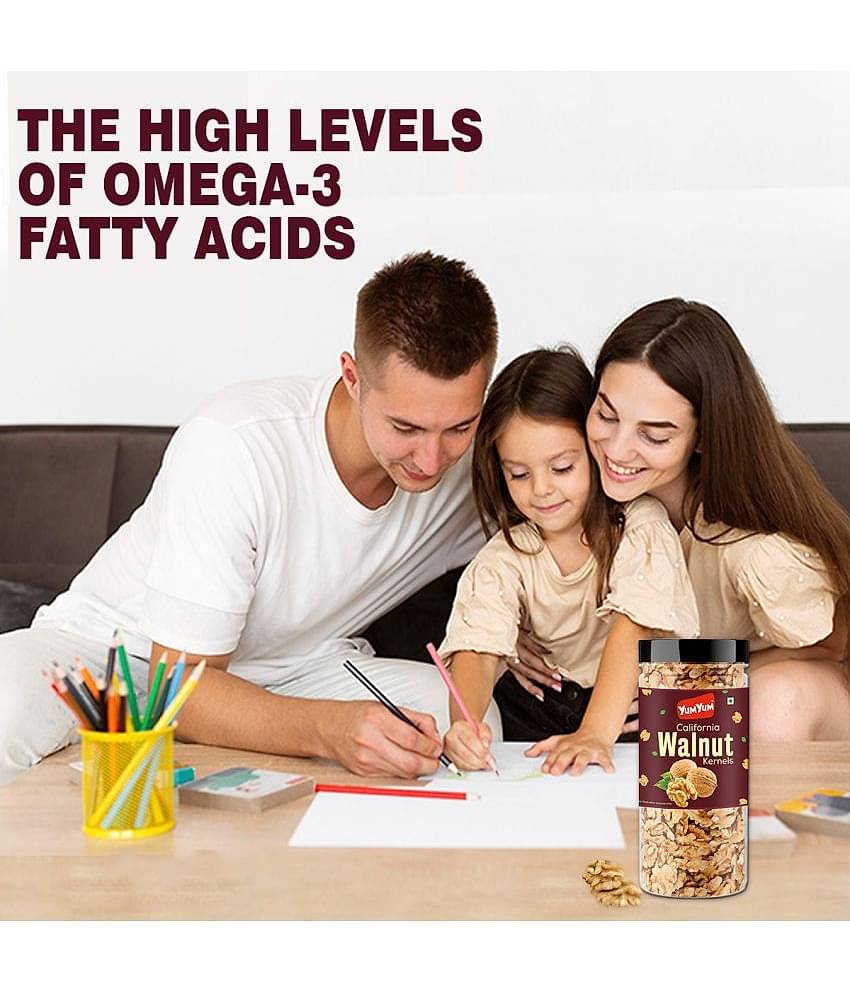 YUM YUM California Walnut Kernels 150g, Akhrot Giri Dry Fruits - Walnuts (150 g)