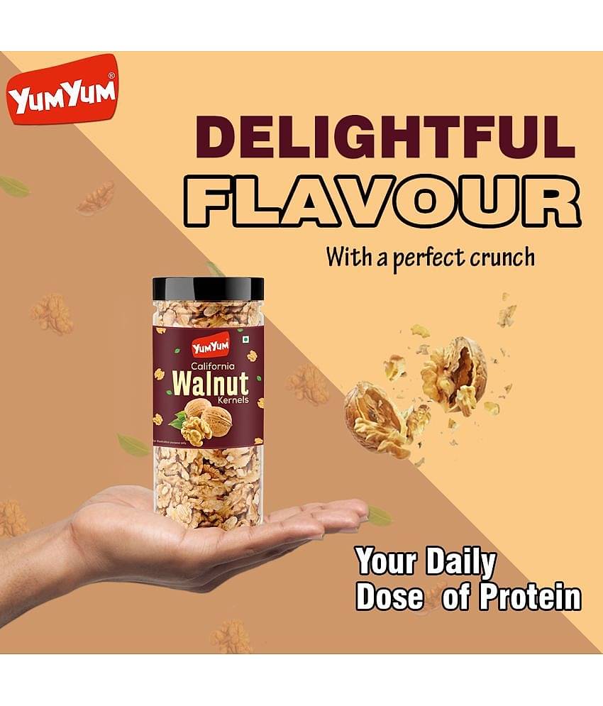 YUM YUM California Walnut Kernels 150g, Akhrot Giri Dry Fruits - Walnuts (150 g)