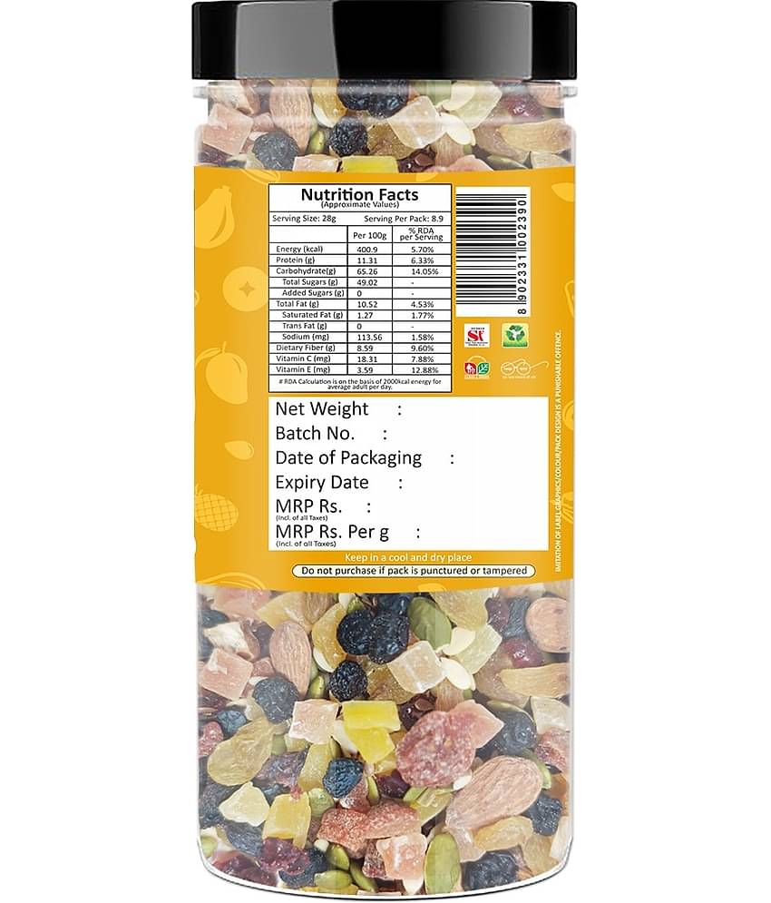 YUM YUM 14 in 1 Antioxidant Special Trail Mix 250g, Mixed Fruits, Nuts, Berries & Seeds
