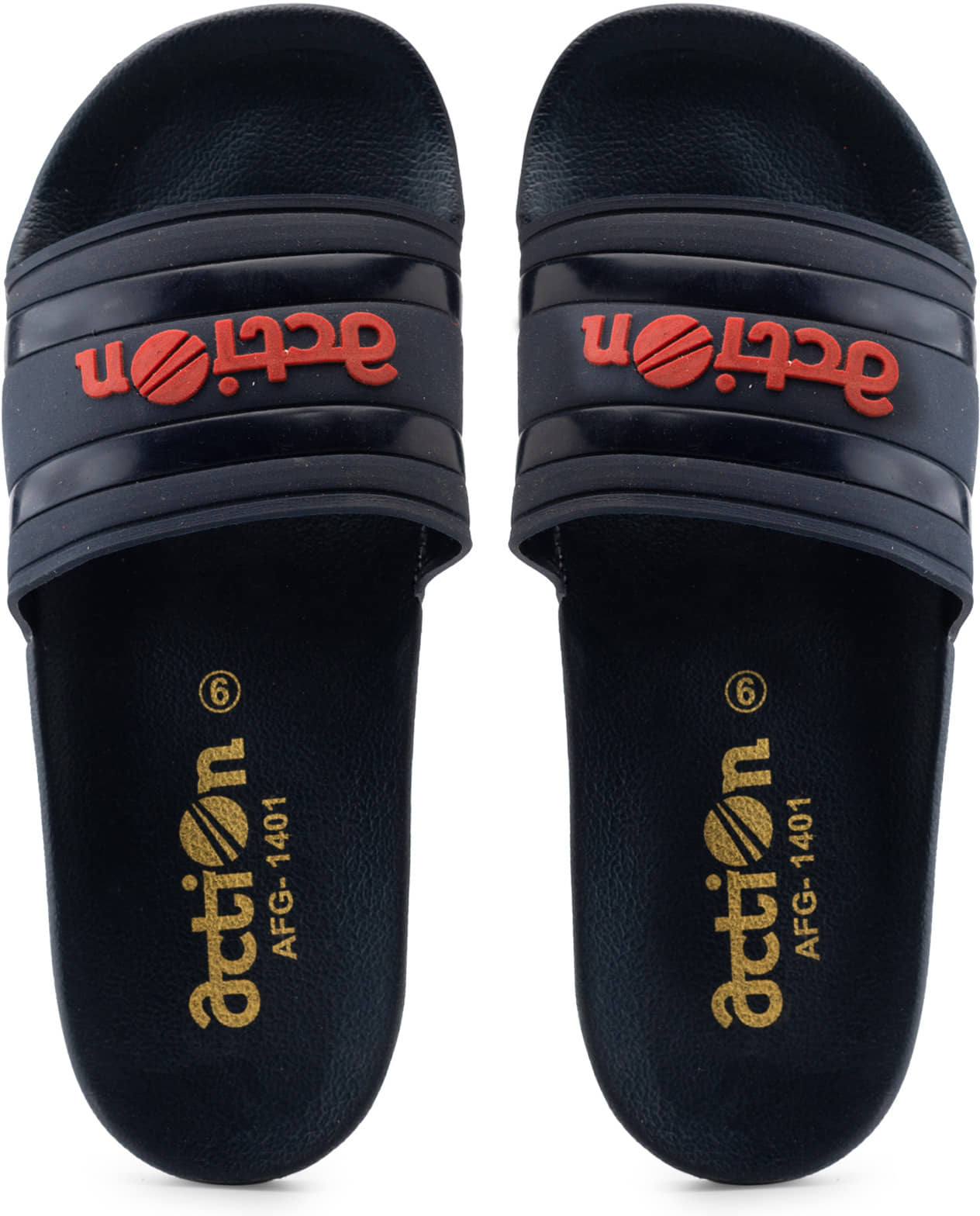 Action Navy Blue Men's Slide Flip Flop