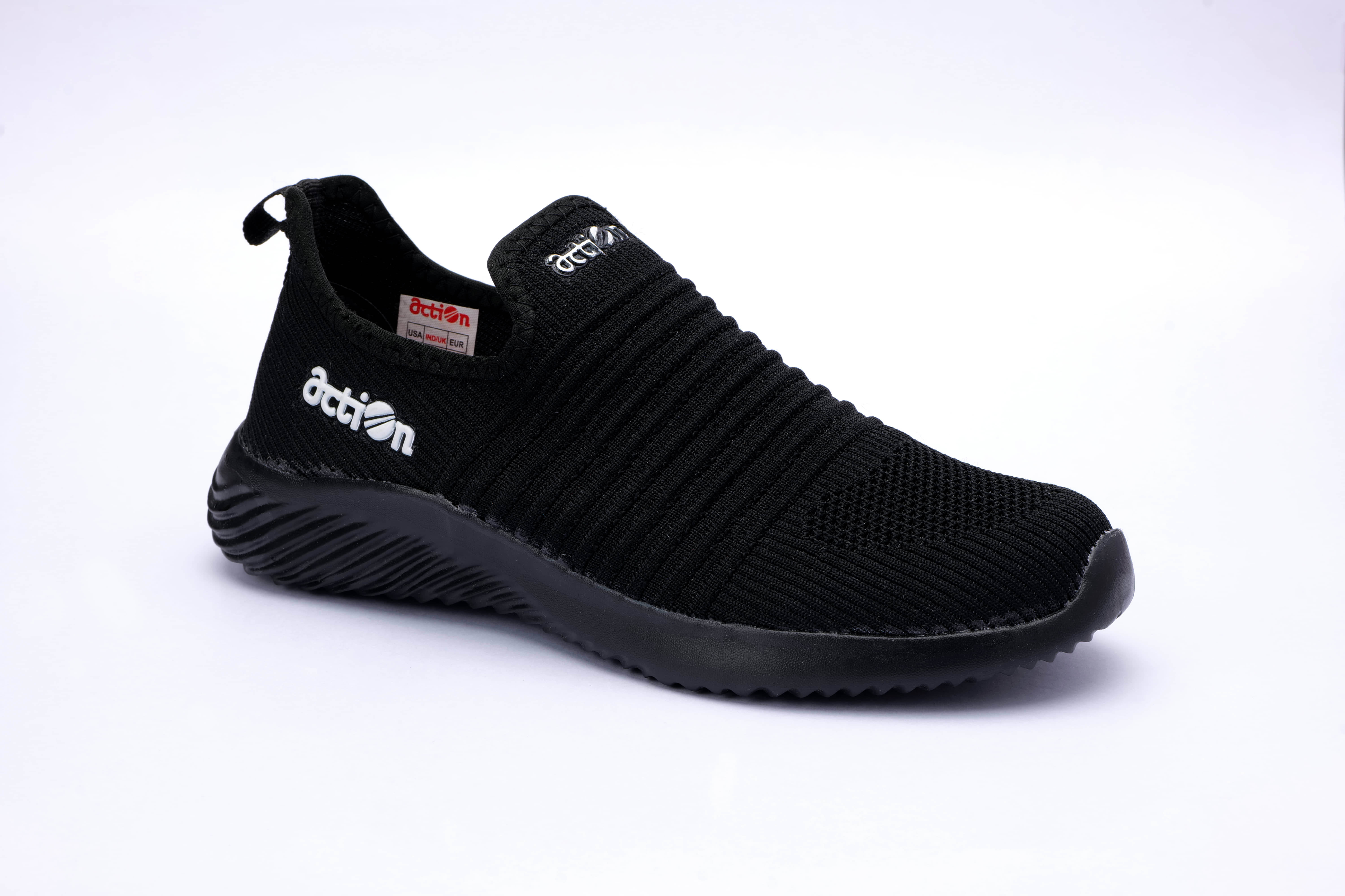 Action Sports Shoes Black Men's Sports Running Shoes - Sports Shoes | Buy online on ZillyBuy