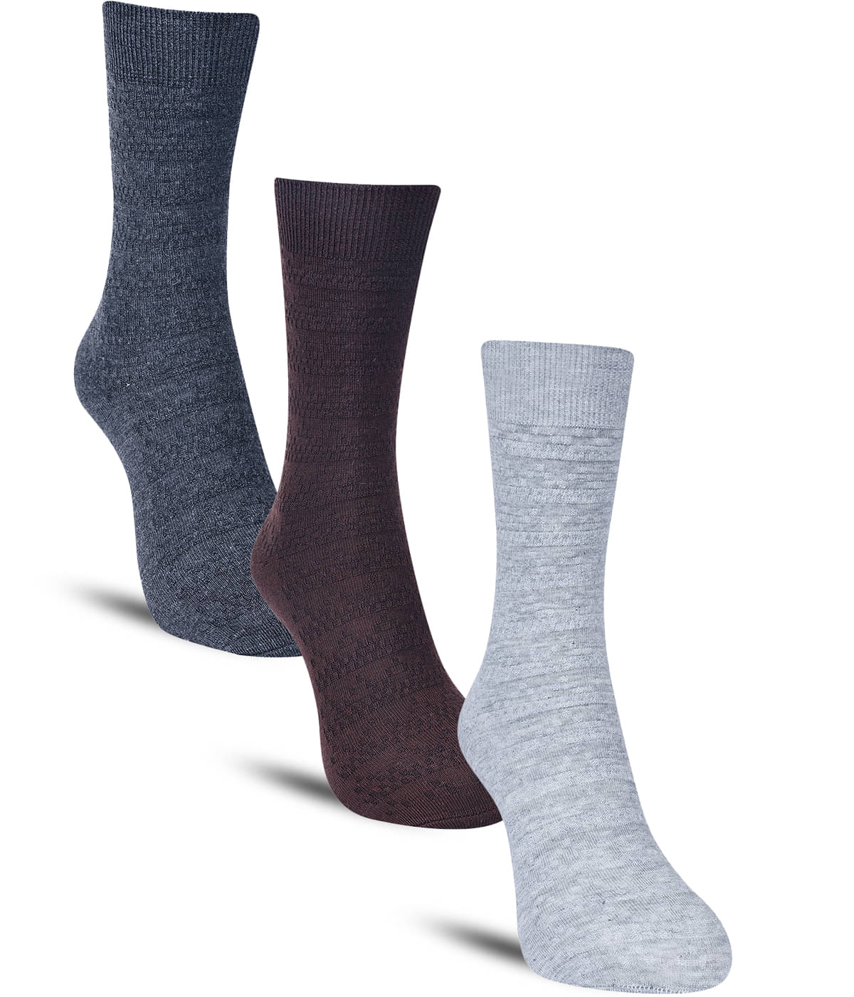 Dollar Cotton Blend Men's Self Design Multicolor Mid Length Socks ( Pack of 3 ) Dollar Cotton Blend Men's Self Design Multicolor Mid Length Socks ( Pack of 3 )