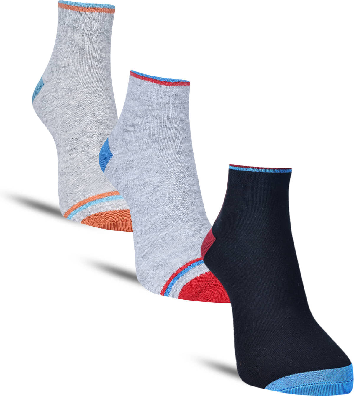 Dollar Cotton Blend Men's Self Design Blue Ankle Length Socks ( Pack of 3 ) - Socks | Buy online on ZillyBuy