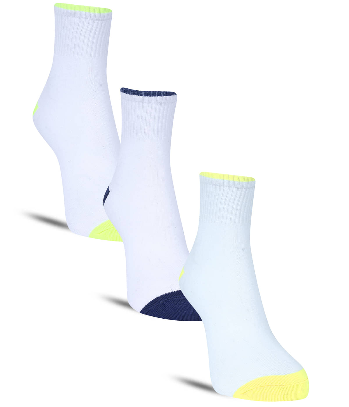     			Dollar Cotton Blend Men's Self Design Blue Ankle Length Socks ( Pack of 3 )