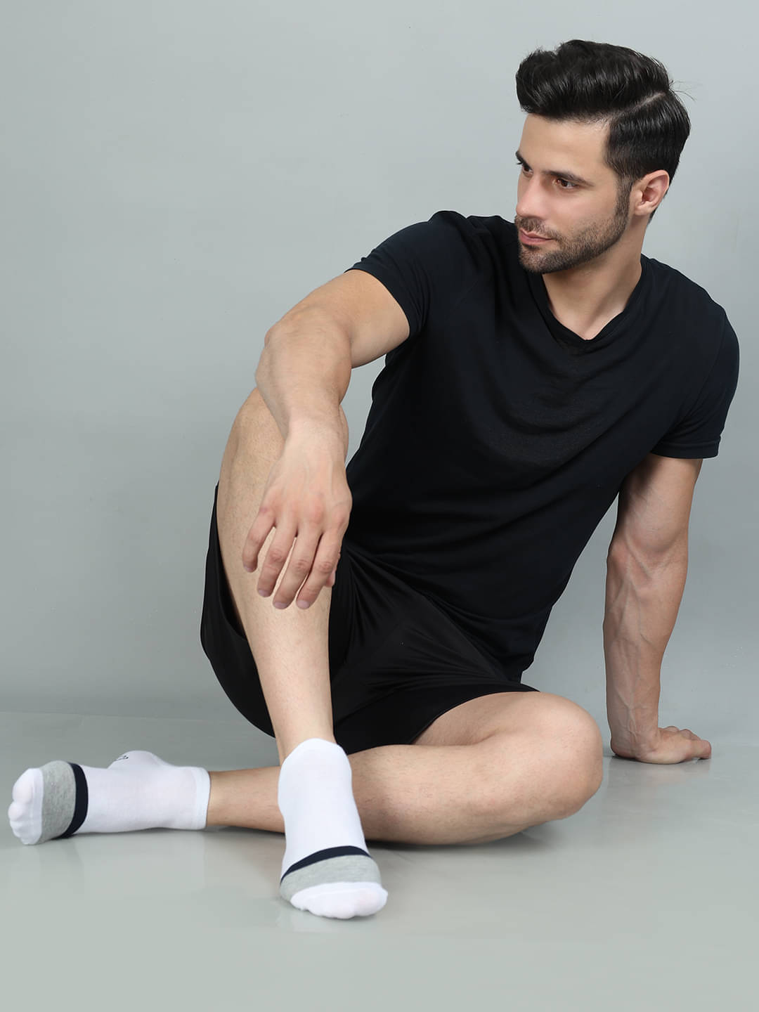 Dollar Cotton Blend Men's Self Design Black Ankle Length Socks ( Pack of 3 )     			Dollar Cotton Blend Men's Self Design Black Ankle Length Socks ( Pack of 3 )