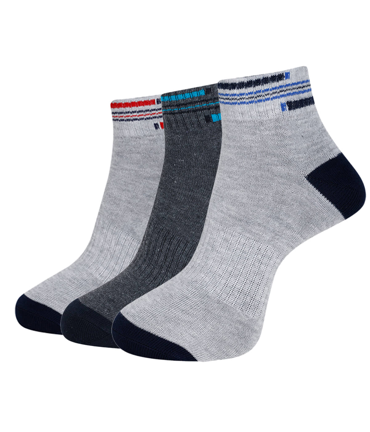 Dollar Cotton Blend Men's Colorblock Black Ankle Length Socks ( Pack of 3 ) - Socks | Buy online on ZillyBuy