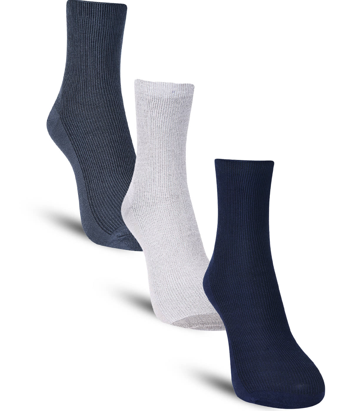 Dollar Cotton Blend Men's Self Design Blue Ankle Length Socks ( Pack of 3 ) - Socks | Buy online on ZillyBuy