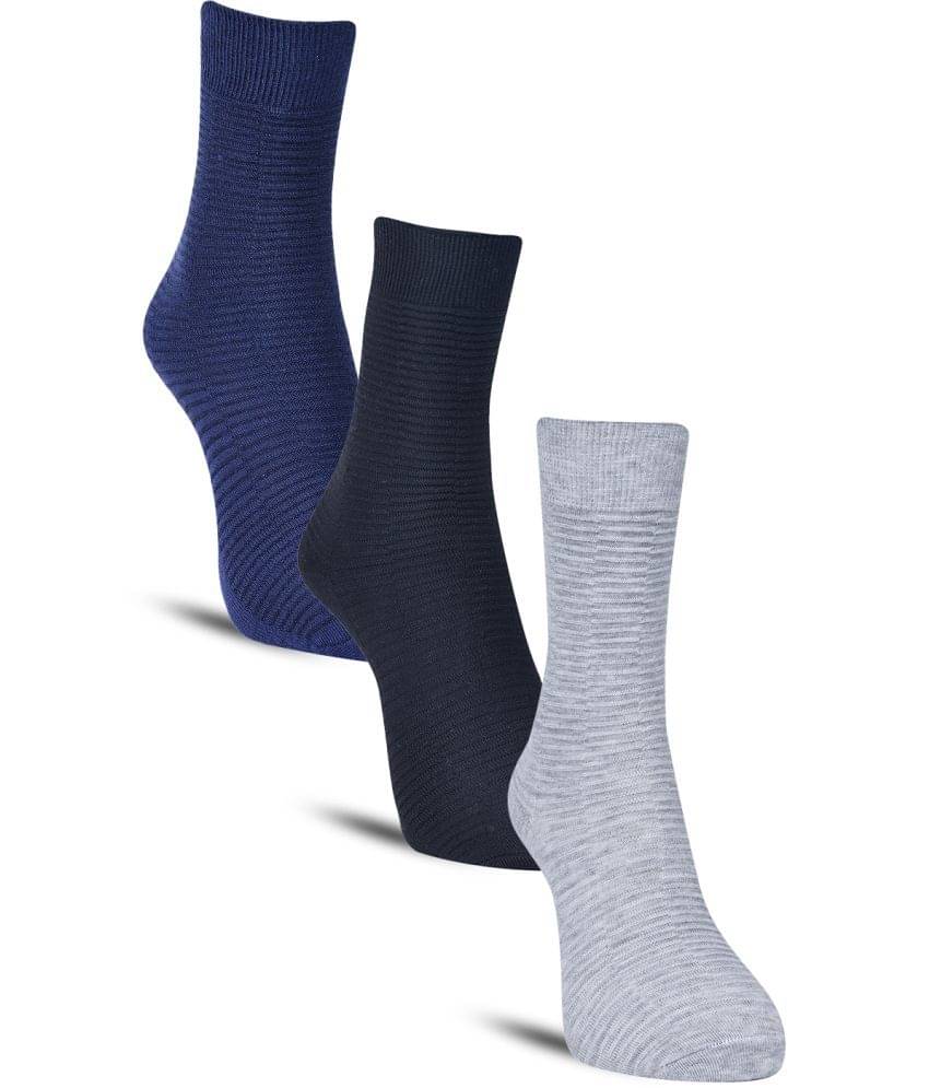 Dollar Cotton Blend Men's Self Design Blue Ankle Length Socks ( Pack of 3 ) Dollar Cotton Blend Men's Self Design Blue Ankle Length Socks ( Pack of 3 )